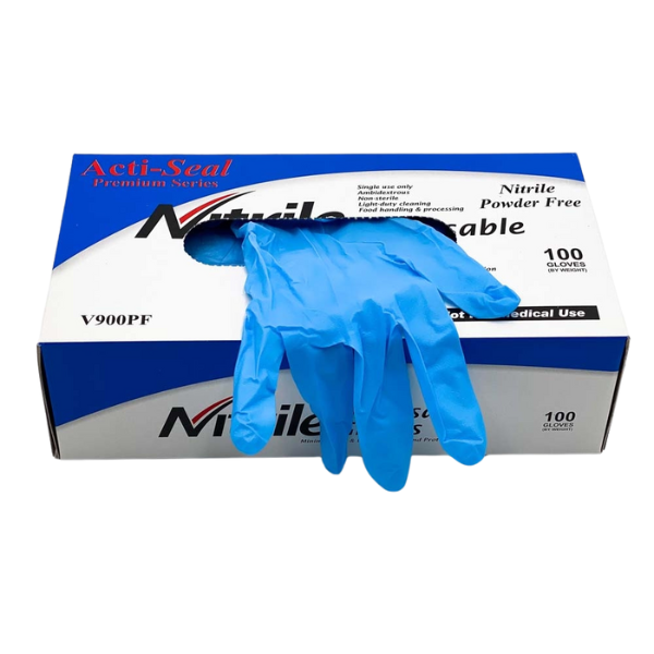 ##JSENCODE[ Nitrile Disposable Gloves, Industrial Grade, 4 Mil Thickness,  Powder Free, 100/Box #V900PF]##