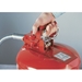 Justrite, #7210120 Type II Accuflow Red Gas Can, 1 Gal. w/ 5/8 in. Hose - 330-7210120