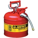 ##HTMLENCODE[Justrite, #7220120 Type II Accuflow Red Gas Can, 2 Gal. w/ 5/8 in. Hose ]##