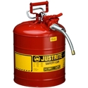 ##HTMLENCODE[Justrite, #7250130 Type II Accuflow Red Gas Can, 5 Gal. w/ 1 in. Hose  ]##