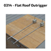 Chutes International, #0314 DuraChute Flat Roof Outrigger - 441-0314