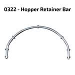 Chutes International, #0322 DuraChute Hopper Retainer Bar DuraChute Hopper Retainer Bar