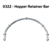 Chutes International, #0322 DuraChute Hopper Retainer Bar - 441-0322