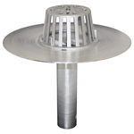 Marathon Roofing Products - Economy Aluminum Roof Drain 305-BFF175ECO, 305-BFF275ECO, 305-BFF375ECO, 305-BFF475ECO, 305-BFF575ECO, economy aluminum roof drain, marathon roofing products, retrofit drain, roof drain, drains, economy drain