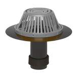 Portals Plus 65041, 65051, 65061, 65071 -  ABS Reroof Drain w/ Alum Dome POR-65041, POR-65051, POR-65061, POR-65071, ABS Reroof Drain, Retrofit Drain