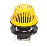 Portals Plus ABS Drain - 61331, 61341, 61361 - Plastic Dome, Yellow Portals Plus, ABS Drain, 61331, 61341, 61361, Plastic Dome, Yellow