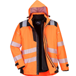 Portwest PW365-PW3 Hi-Vis 3-in-1 Jacket Orange/Black Portwest, PW-PW365-PW3-O, Hi-Vis, 3-in-1, Jacket, Orange, Black, sweatshirt,