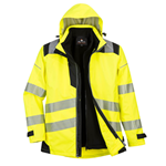 Portwest PW365-PW3 Hi-Vis 3-in-1 Jacket Yellow/Black Portwest, PW-PW365-PW3-Y, Hi-Vis, 3-in-1, Jacket, Yellow, Black