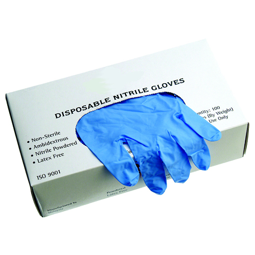 Nitrile Disposable Gloves, Industrial Grade, Powder Free 100/Box